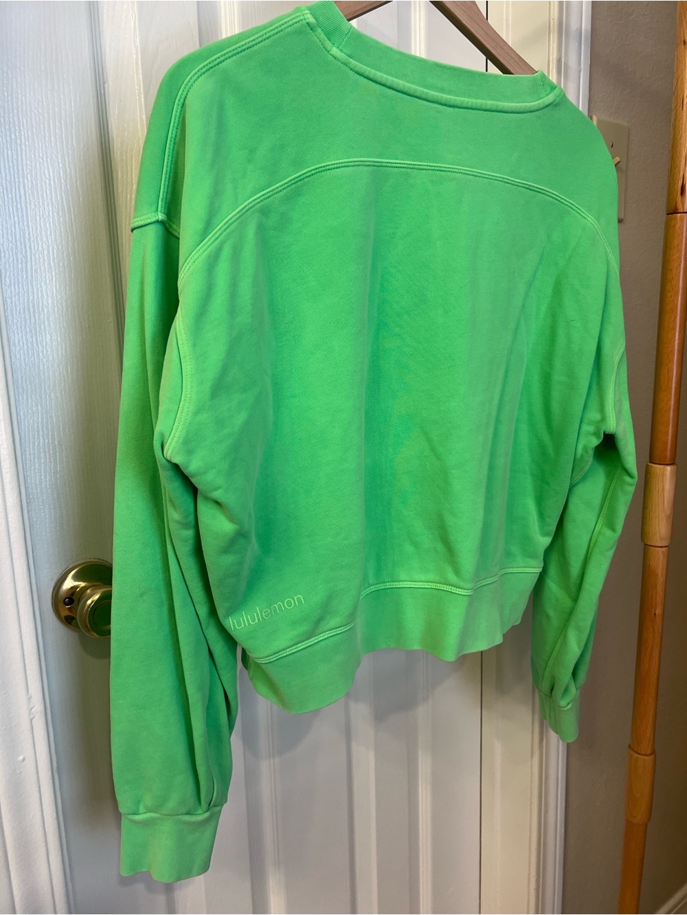 lululemon athletica Bright Green Crewneck Sweatshirt